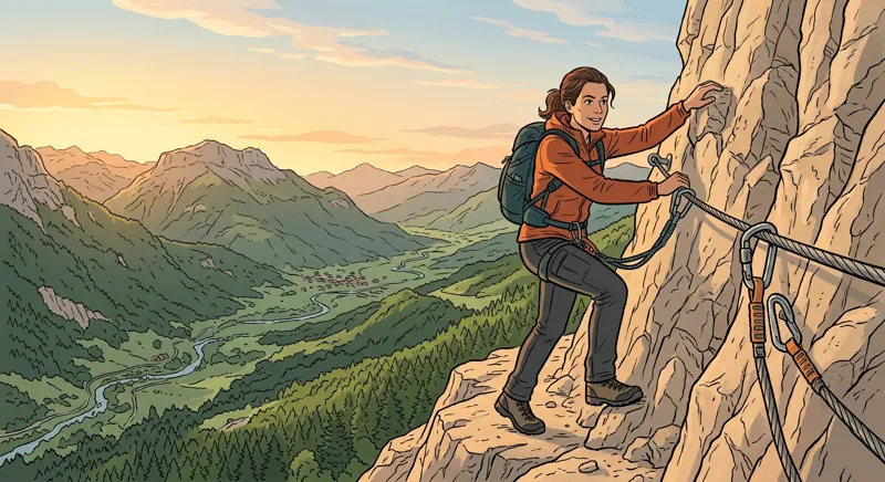 Illustration Hoama : La via ferrata
